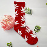 1 Pair Fashion Men Socks Cotton Weed Colorful Male Soft Breathable Short Ankle Socks Maple Leaf Casual Socks Sox Calcetines