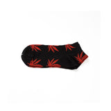 1 Pair Fashion Men Socks Cotton Weed Colorful Male Soft Breathable Short Ankle Socks Maple Leaf Casual Socks Sox Calcetines