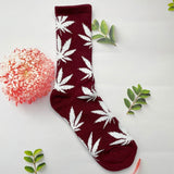 1 Pair Fashion Men Socks Cotton Weed Colorful Male Soft Breathable Short Ankle Socks Maple Leaf Casual Socks Sox Calcetines