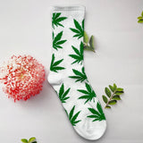 1 Pair Fashion Men Socks Cotton Weed Colorful Male Soft Breathable Short Ankle Socks Maple Leaf Casual Socks Sox Calcetines