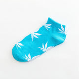 1 Pair Fashion Men Socks Cotton Weed Colorful Male Soft Breathable Short Ankle Socks Maple Leaf Casual Socks Sox Calcetines