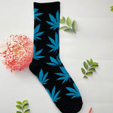 1 Pair Fashion Men Socks Cotton Weed Colorful Male Soft Breathable Short Ankle Socks Maple Leaf Casual Socks Sox Calcetines
