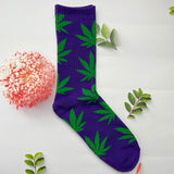 1 Pair Fashion Men Socks Cotton Weed Colorful Male Soft Breathable Short Ankle Socks Maple Leaf Casual Socks Sox Calcetines