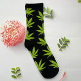 1 Pair Fashion Men Socks Cotton Weed Colorful Male Soft Breathable Short Ankle Socks Maple Leaf Casual Socks Sox Calcetines