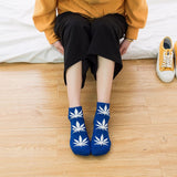 1 Pair Fashion Men Socks Cotton Weed Colorful Male Soft Breathable Short Ankle Socks Maple Leaf Casual Socks Sox Calcetines