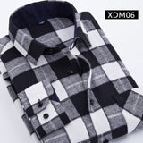 Fashion Men Long Sleeve Plaid Shirt Spring Autumn Flannel Shirt Men Dress Shirts Casual Slim Fit Chemise Homme Cotton Male Shirt