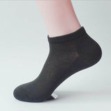 Urgot 10Pcs=5Pairs Solid Mesh Men's Socks Invisible Ankle Socks Men Summer Breathable Thin Male Boat Socks HOT SALE 2019DropShip