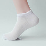 Urgot 10Pcs=5Pairs Solid Mesh Men's Socks Invisible Ankle Socks Men Summer Breathable Thin Male Boat Socks HOT SALE 2019DropShip