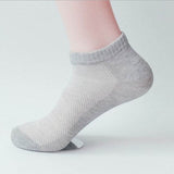 Urgot 10Pcs=5Pairs Solid Mesh Men's Socks Invisible Ankle Socks Men Summer Breathable Thin Male Boat Socks HOT SALE 2019DropShip