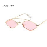 Polygonal Sunglasses Women Glasses Lady Luxury Retro Metal Sun Glasses Vintage Mirror Oculos De Sol Feminino UV400