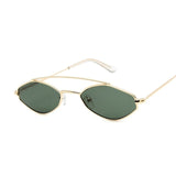 Polygonal Sunglasses Women Glasses Lady Luxury Retro Metal Sun Glasses Vintage Mirror Oculos De Sol Feminino UV400