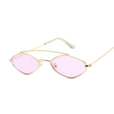 Polygonal Sunglasses Women Glasses Lady Luxury Retro Metal Sun Glasses Vintage Mirror Oculos De Sol Feminino UV400