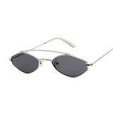 Polygonal Sunglasses Women Glasses Lady Luxury Retro Metal Sun Glasses Vintage Mirror Oculos De Sol Feminino UV400