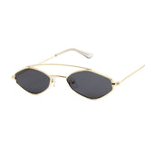 Polygonal Sunglasses Women Glasses Lady Luxury Retro Metal Sun Glasses Vintage Mirror Oculos De Sol Feminino UV400