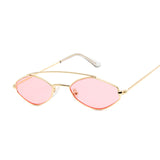 Polygonal Sunglasses Women Glasses Lady Luxury Retro Metal Sun Glasses Vintage Mirror Oculos De Sol Feminino UV400