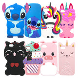 Fashion 3D Cartoon Unicorn Cat Phone Cover for iPhone 5 SE Case Luxury Soft Silicone Case for iPhone SE Case for iPhone 5S Cases