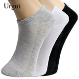 Urgot 10Pcs=5Pairs Solid Mesh Men's Socks Invisible Ankle Socks Men Summer Breathable Thin Male Boat Socks HOT SALE 2019DropShip
