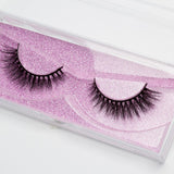 BES 100 Pairs 3D Mink Eyelash Extension False Eyelash Customized Paper Box Strip Lash 3D Mink Eyelash Extention Handmade Soft
