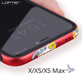 Retro Metal Phone Bumper for iPhone X Cases for iPhone XS Max Case Cartoon Crane Aluminum Silicone Anti-knock Frame Cover Coque