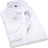 Plus Size 5XL 6XL 7XL 8XL Men Dress Shirt White Black Blue Pink Casual Long Sleeve Male Social Formal Shirt High Quality