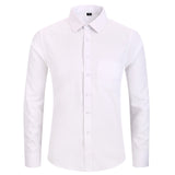 Plus Size 5XL 6XL 7XL 8XL Men Dress Shirt White Black Blue Pink Casual Long Sleeve Male Social Formal Shirt High Quality