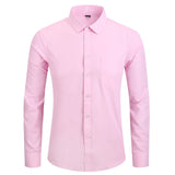 Plus Size 5XL 6XL 7XL 8XL Men Dress Shirt White Black Blue Pink Casual Long Sleeve Male Social Formal Shirt High Quality