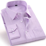Plus Size 5XL 6XL 7XL 8XL Men Dress Shirt White Black Blue Pink Casual Long Sleeve Male Social Formal Shirt High Quality
