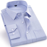 Plus Size 5XL 6XL 7XL 8XL Men Dress Shirt White Black Blue Pink Casual Long Sleeve Male Social Formal Shirt High Quality