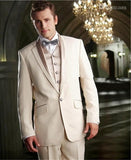Blazer Masculino Handsome Dark Gray Mens Suit Groom Wedding Suits For Best Men Slim Fit Groom Tuxedos For Man(Jacket+Vest+Pant)