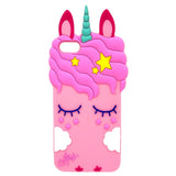 Fashion 3D Cartoon Unicorn Cat Phone Cover for iPhone 5 SE Case Luxury Soft Silicone Case for iPhone SE Case for iPhone 5S Cases
