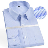 BOLUBAO Men Dress Shirt Quality Classic Bussiness Long Sleeve Plaid Shirts Brand New Male Tuxedo Shirts