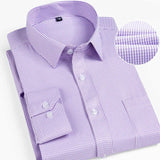 BOLUBAO Men Dress Shirt Quality Classic Bussiness Long Sleeve Plaid Shirts Brand New Male Tuxedo Shirts