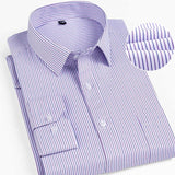 BOLUBAO Men Dress Shirt Quality Classic Bussiness Long Sleeve Plaid Shirts Brand New Male Tuxedo Shirts