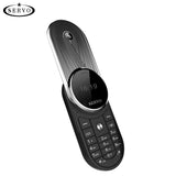 SERVO AURA 360°Rotatable mini mobile phone one key recorder Dual Sim vibration small Telephone bluetooth Dialer Russian language