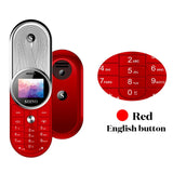 SERVO AURA 360°Rotatable mini mobile phone one key recorder Dual Sim vibration small Telephone bluetooth Dialer Russian language
