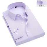 luxury Striped Shirt christmas Business men Dress Shirts Long Sleeve Slim Fit men shirt Camisas Hombre Plus Size 7XL 8XL 9XL