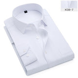 luxury Striped Shirt christmas Business men Dress Shirts Long Sleeve Slim Fit men shirt Camisas Hombre Plus Size 7XL 8XL 9XL