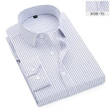 luxury Striped Shirt christmas Business men Dress Shirts Long Sleeve Slim Fit men shirt Camisas Hombre Plus Size 7XL 8XL 9XL