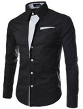 ZOGAA men shirt long sleeve men fashion shirt men 2019 Smart Casual mens dress shirt street wear 8 color Plus size 3XL men shirt