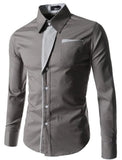 ZOGAA men shirt long sleeve men fashion shirt men 2019 Smart Casual mens dress shirt street wear 8 color Plus size 3XL men shirt