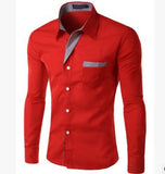 ZOGAA men shirt long sleeve men fashion shirt men 2019 Smart Casual mens dress shirt street wear 8 color Plus size 3XL men shirt