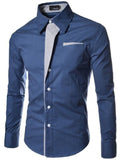 ZOGAA men shirt long sleeve men fashion shirt men 2019 Smart Casual mens dress shirt street wear 8 color Plus size 3XL men shirt