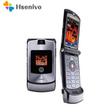 Motorola RAZR V3i 100% ORIGINAL UNLOCKED Mobile Phone GSM Flip Bluetooth Phone One Year Warranty Free shipping