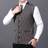 2020 New Fashion Brand Sweaters Men Pullovers Vest Sleeveless Slim Fit Jumpers Knitwear Autumn Korean Style Casual Clothing Male