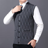 2020 New Fashion Brand Sweaters Men Pullovers Vest Sleeveless Slim Fit Jumpers Knitwear Autumn Korean Style Casual Clothing Male
