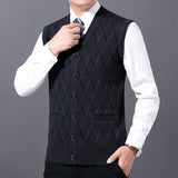 2020 New Fashion Brand Sweaters Men Pullovers Vest Sleeveless Slim Fit Jumpers Knitwear Autumn Korean Style Casual Clothing Male