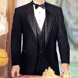Black Groom Tuxedos for Wedding Smoking Man Suit 3 Piece Mens Suits 2019 Set Jacket Pants Vest Male Costumes