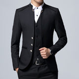2019 Men's Suit 3 Piece Set Szie S-4XL Wedding Banquet Slim fit Men Suit Jacket  Pants + Vest  Can be sold separately