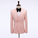 2020 Elegant Brand Black Gold Floral Men Suits With Pants Groom Suit Smoking Tuxedo Jacket Wedding Suits For Men Best Man Blazer