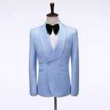 2020 Elegant Brand Black Gold Floral Men Suits With Pants Groom Suit Smoking Tuxedo Jacket Wedding Suits For Men Best Man Blazer
